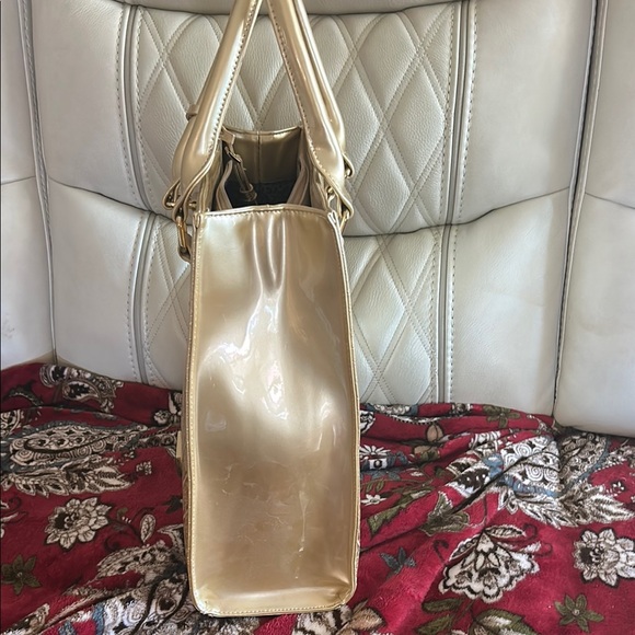 Christian Lacroix Gold Quilted Tote - Picture 2 of 5